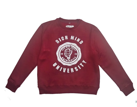 Rich-Mind University Crewneck Sweater (Burgandy)