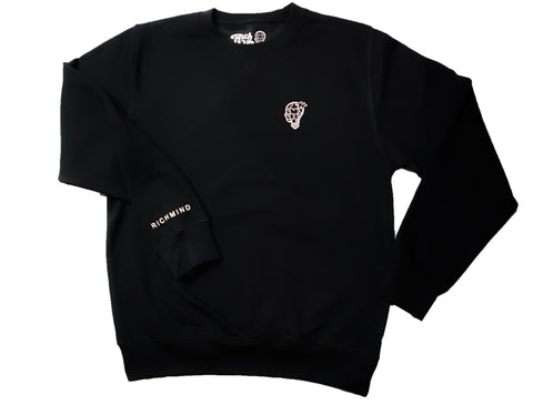 Rich-Mind Supply Co  Embroidered Crewneck (White)