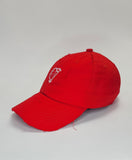 Rich-Mind Signature Embroidery Cap(Red)