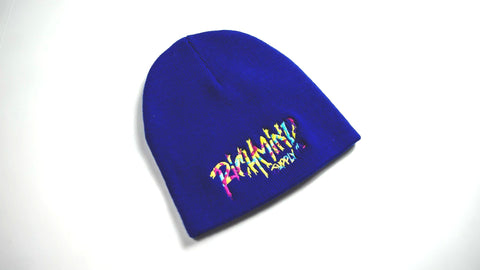 "Rich-Mind Drip" Signature Youth Beanie (Blue)