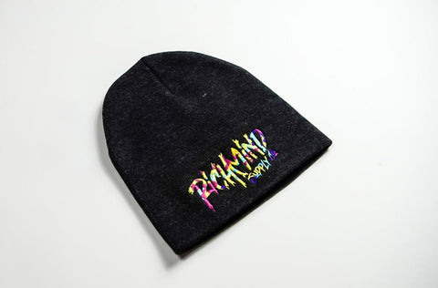 "Rich-Mind Drip" Signature Youth beanie (Charcoal Gray)